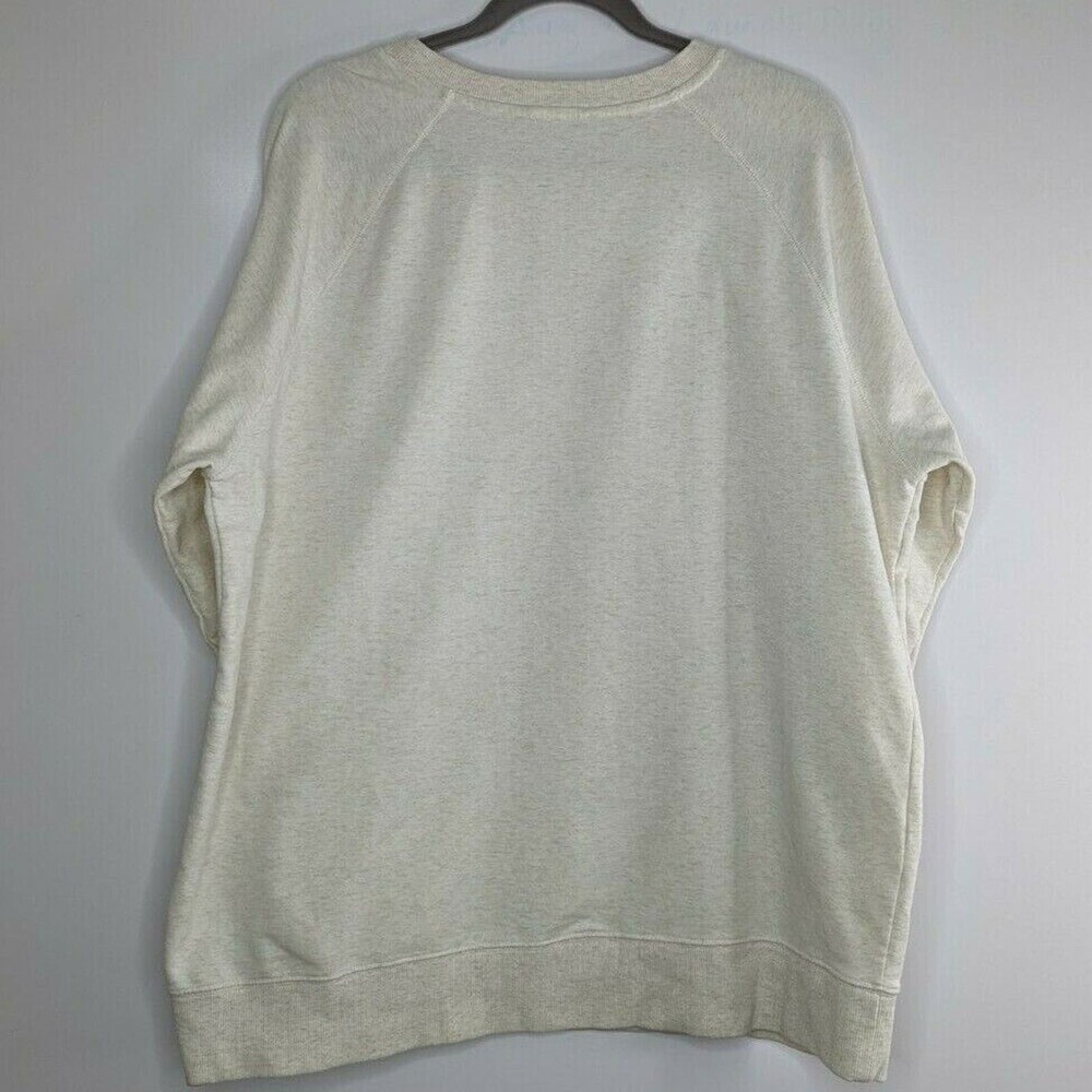 Wildfox Womens L Leopard Oatmeal Cheetah Lips Kiss Oversized Terry Sweatshirt - Picture 2 of 9